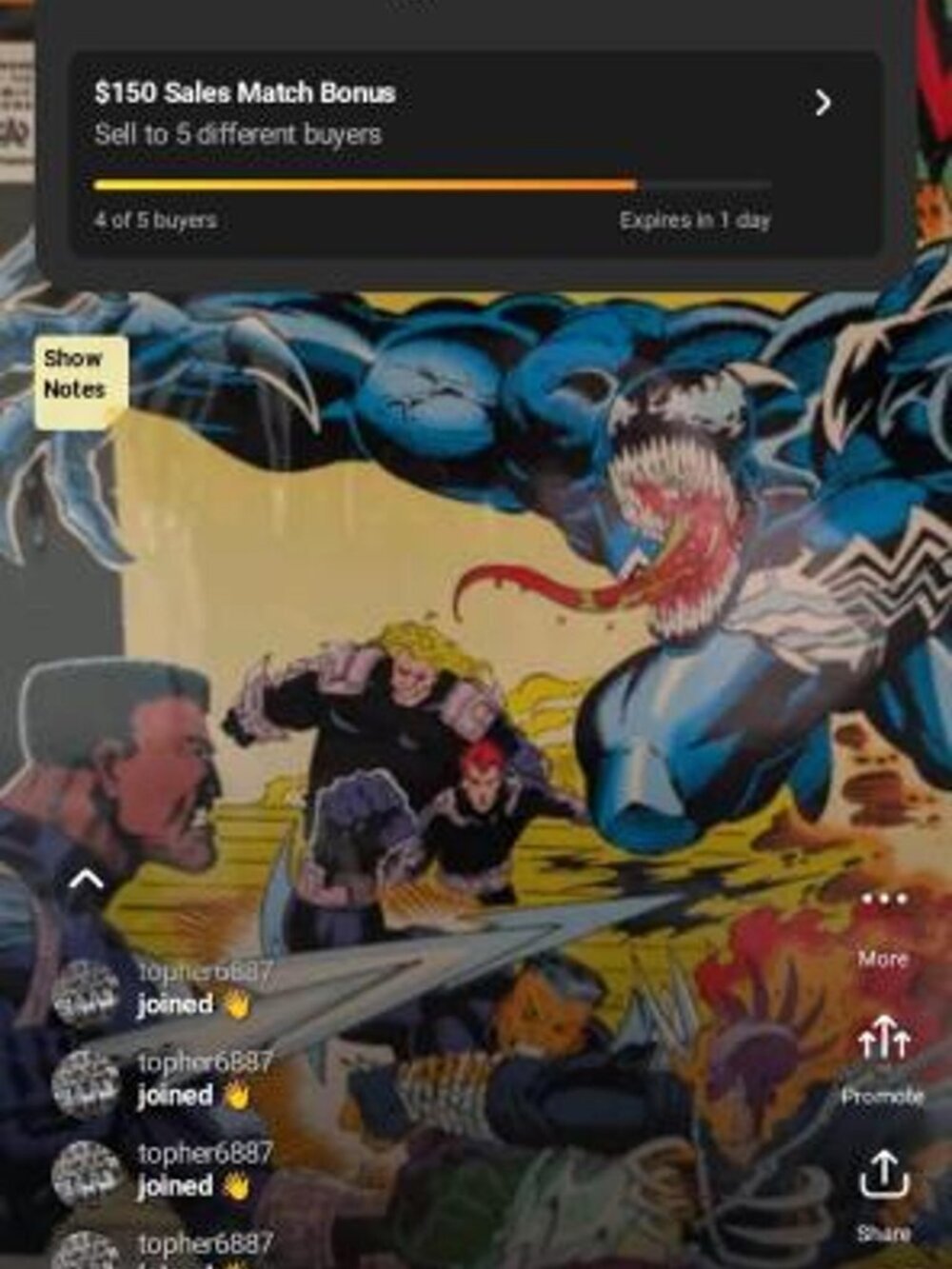 Venom Comic Book Cover Art Print